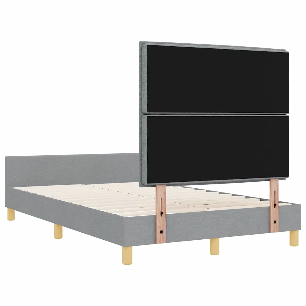 Struttura del letto-Giroletto Grigio chiaro 120 x 200 cm Tessuto 839419
