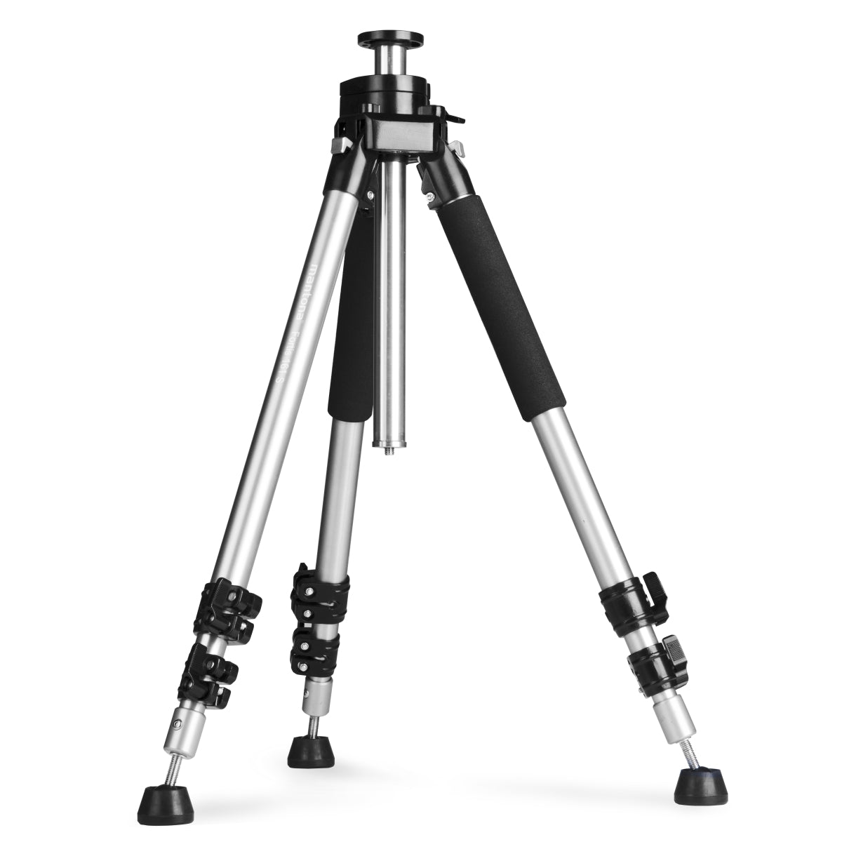 Mantona Basic Fortis 161S Treppiede fotografico - treppiede in alluminio senza testa a sfera, altezza da 35 a 161 cm, capacità di carico 10 kg, peso 3,02 kg, stabile e funzionale, con borsa
