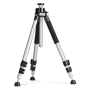Mantona Basic Fortis 161S Treppiede fotografico - treppiede in alluminio senza testa a sfera, altezza da 35 a 161 cm, capacità di carico 10 kg, peso 3,02 kg, stabile e funzionale, con borsa