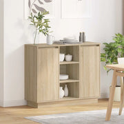Madia LED Rovere Sonoma 90 x 32 x 75 cm Legno multistrato 869684