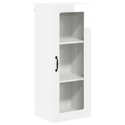 Pensile da cucina | Mobile in vetro da parete LUCCA Bianco Lucido 40 x 31 x 100 cm
