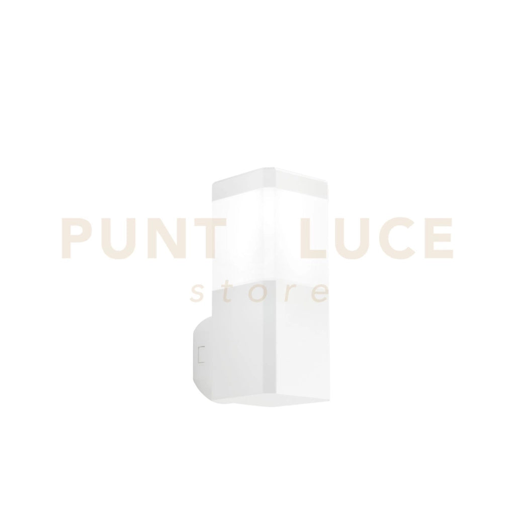 APPLIQUE FOCUS BIANCA SQUADRATA 1 LUCE ATTACCO GU10 IP65 10X13X24CM
