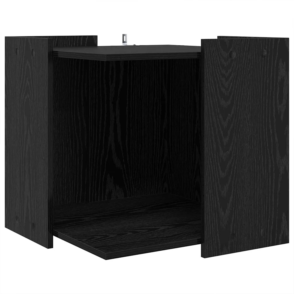 Rifugio per lettiera per gatti Rovere nero 53 x 53 x 51 cm 884069