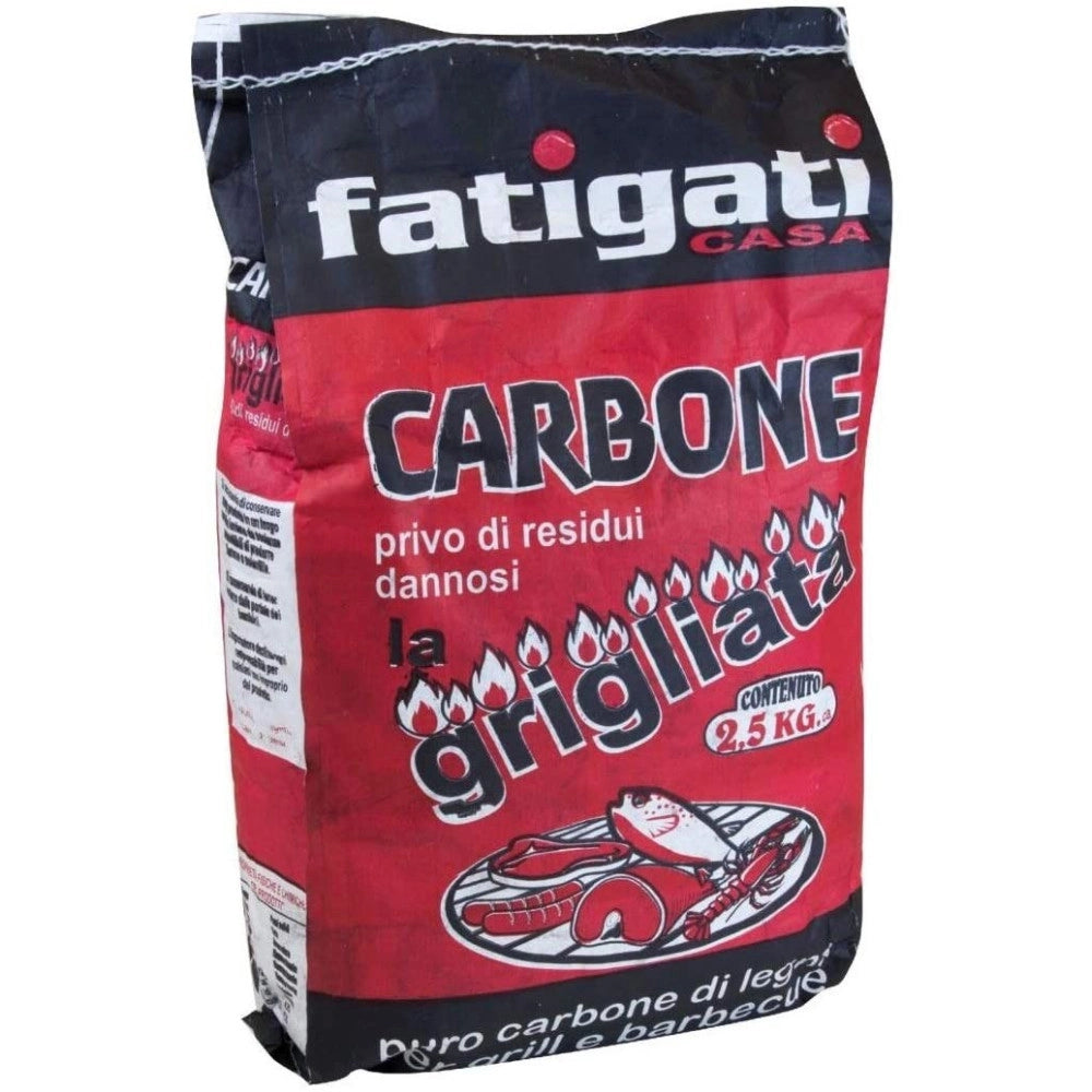 Trade Shop - Carbonella Carbone Legno Vegetale Sacchetto 2,5kg Barbecue Grill Grigliata Brace -