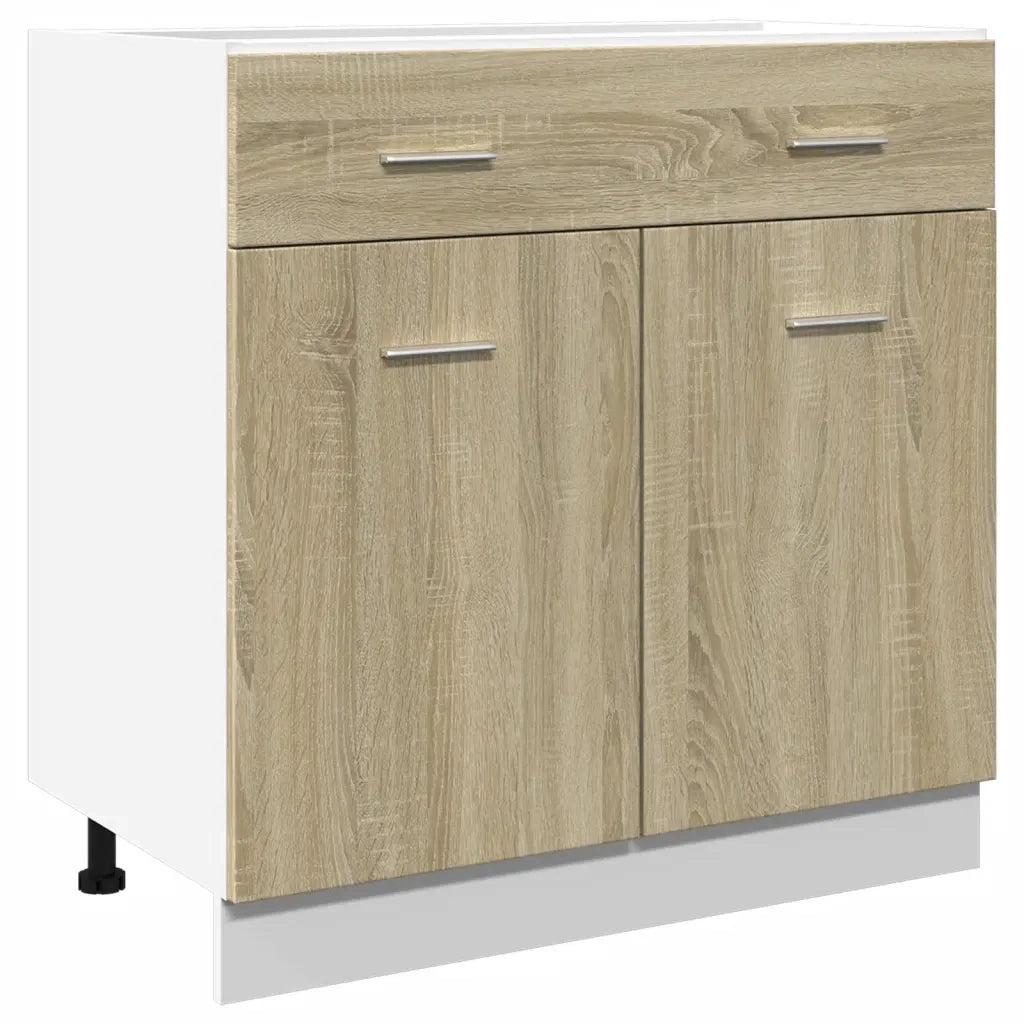 vidaXL Mobile Inferiore Cassetto “Lyon” Rovere Sonoma 80x46x81,5