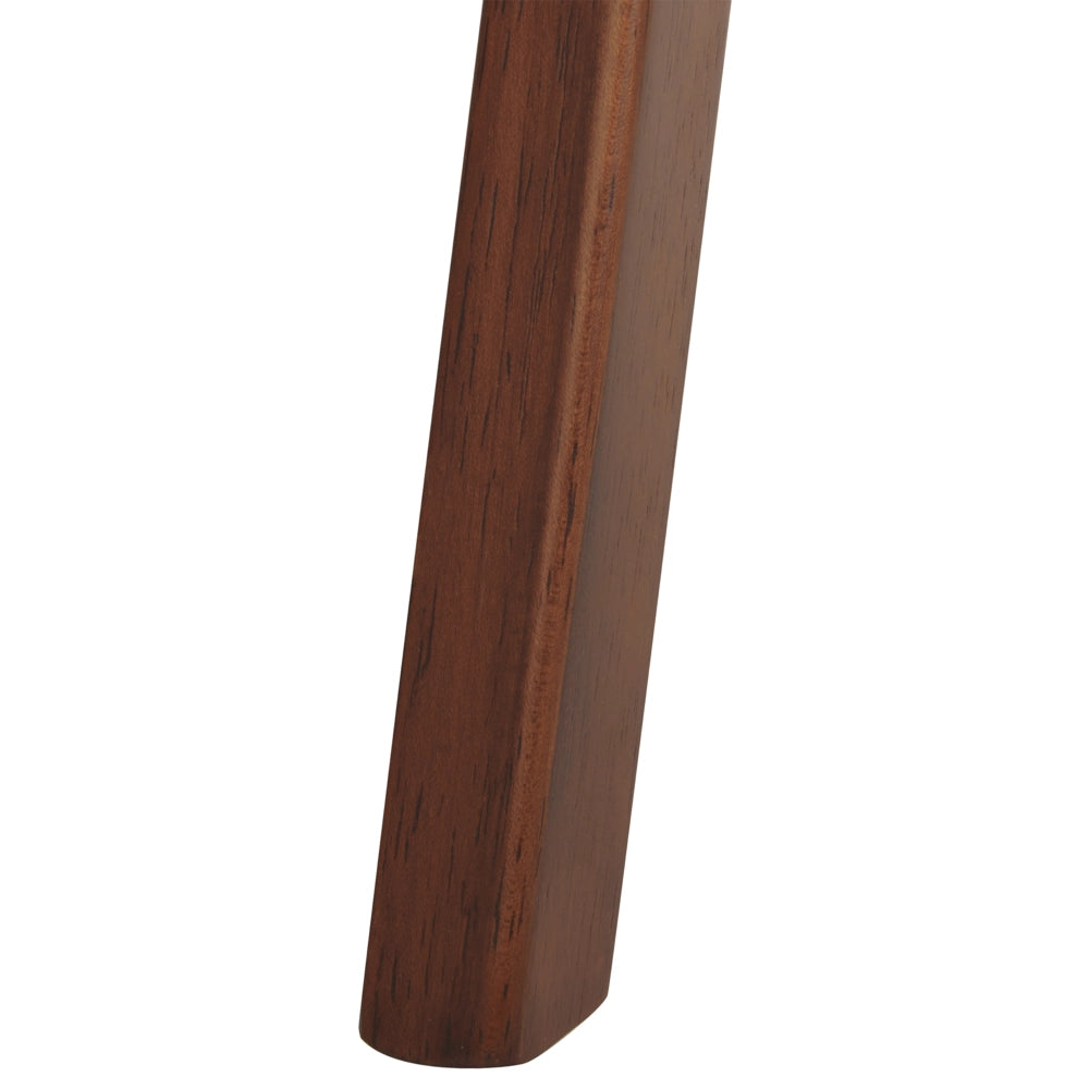 Set di 2 sedie da pranzo in legno scuro, compensato, bianco e nero, tessuto poliestere, pied de poule, gambe in legno di gomma, stile retrò e tradizionale.