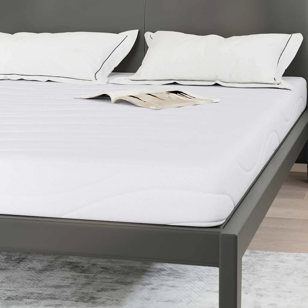 Materasso-Materasso per letto Bianco 140 x 200 cm Tessuto Jacquard 487412