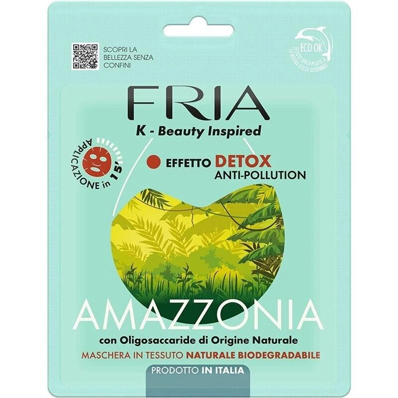 FRIA MASCHERA PER IL VISO EFFETTO DETOX  IN CONFEZIONE MONODOSE AMAZZONIA