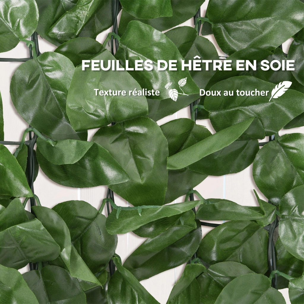 Hedge Artificiale Brise-Vue ¨C Minimal ¨C Verde Scuro 1x3 m