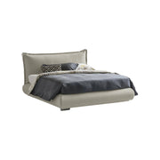 Letto Matrimoniale Geras, Letto Matrimoniale Sfoderabile Made in Italy, Beige