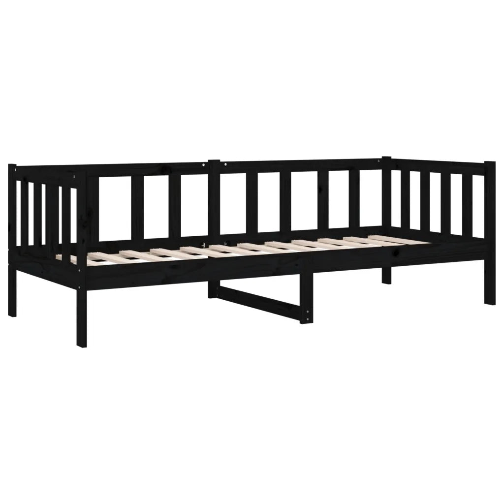 Dormeuse Nera 90x190 cm in Legno Massello di Pino 814648