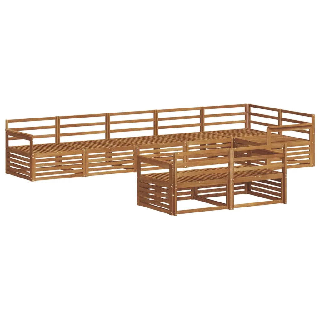 Set di divani da esterno 8 pcs Naturale