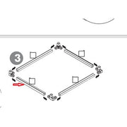 R PROFILO PICCOLO X BASE KIT COPRILAVATRICE RESINA 68X64XH88 CM BIANCO- 1,0 pz