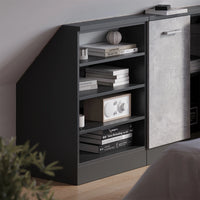 Vicco Mobile sottotetto Antracite 60 x 81.6 cm con 4 scomparti