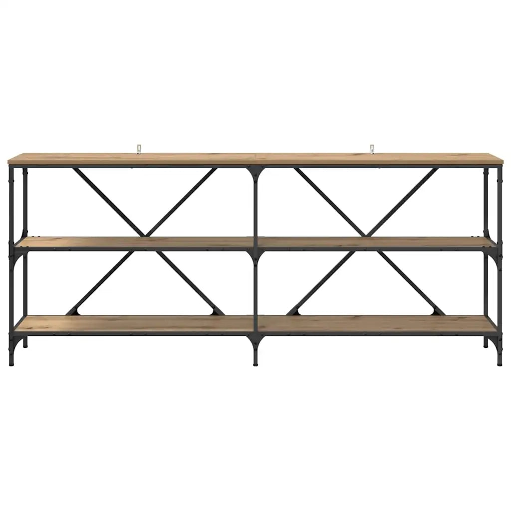 Tavolo consolle Rovere artigianale 180 x 30 x 75 cm