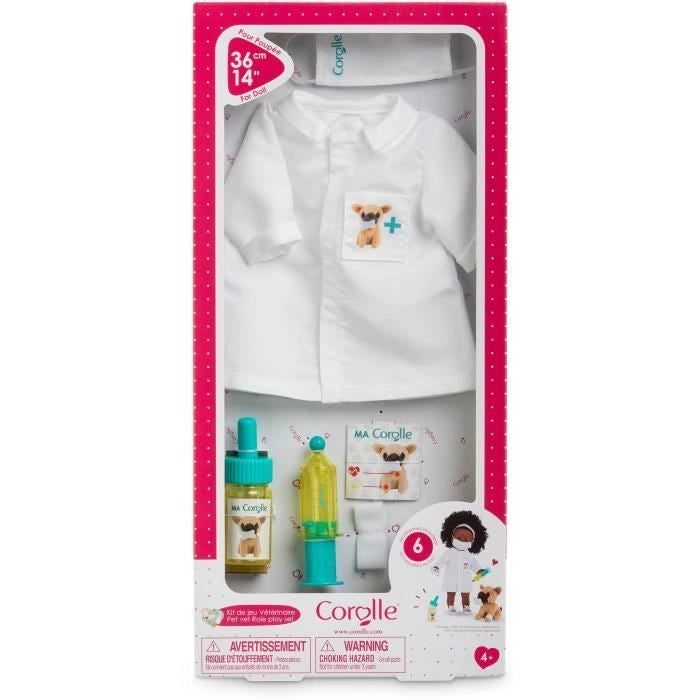 Accessori per bambole - COROLLE - Kit da gioco veterinario - Per bambola da 36 cm - 6 accessori - Dai 4 anni in su