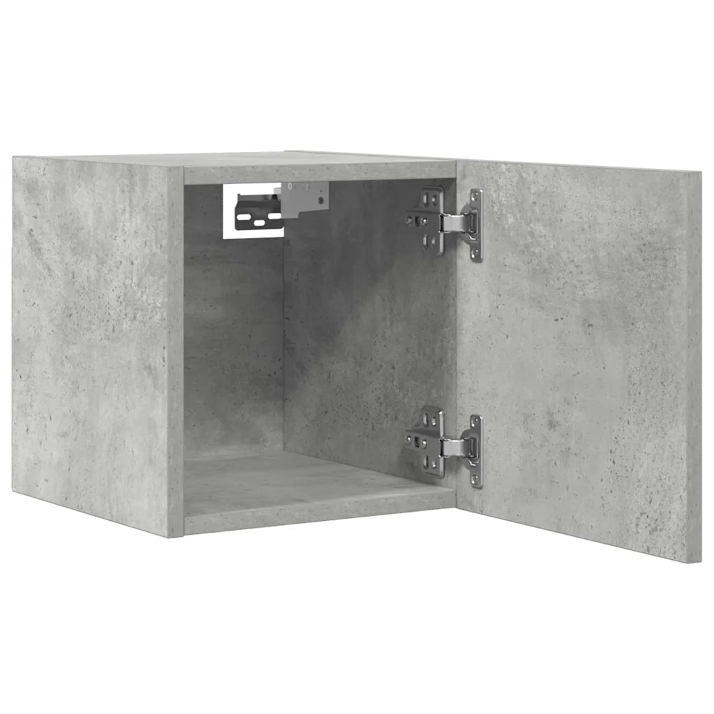 Armadietti a Parete per TV 4 pz Grigio Cemento 30,5x30x30 cm cod mxl 59624