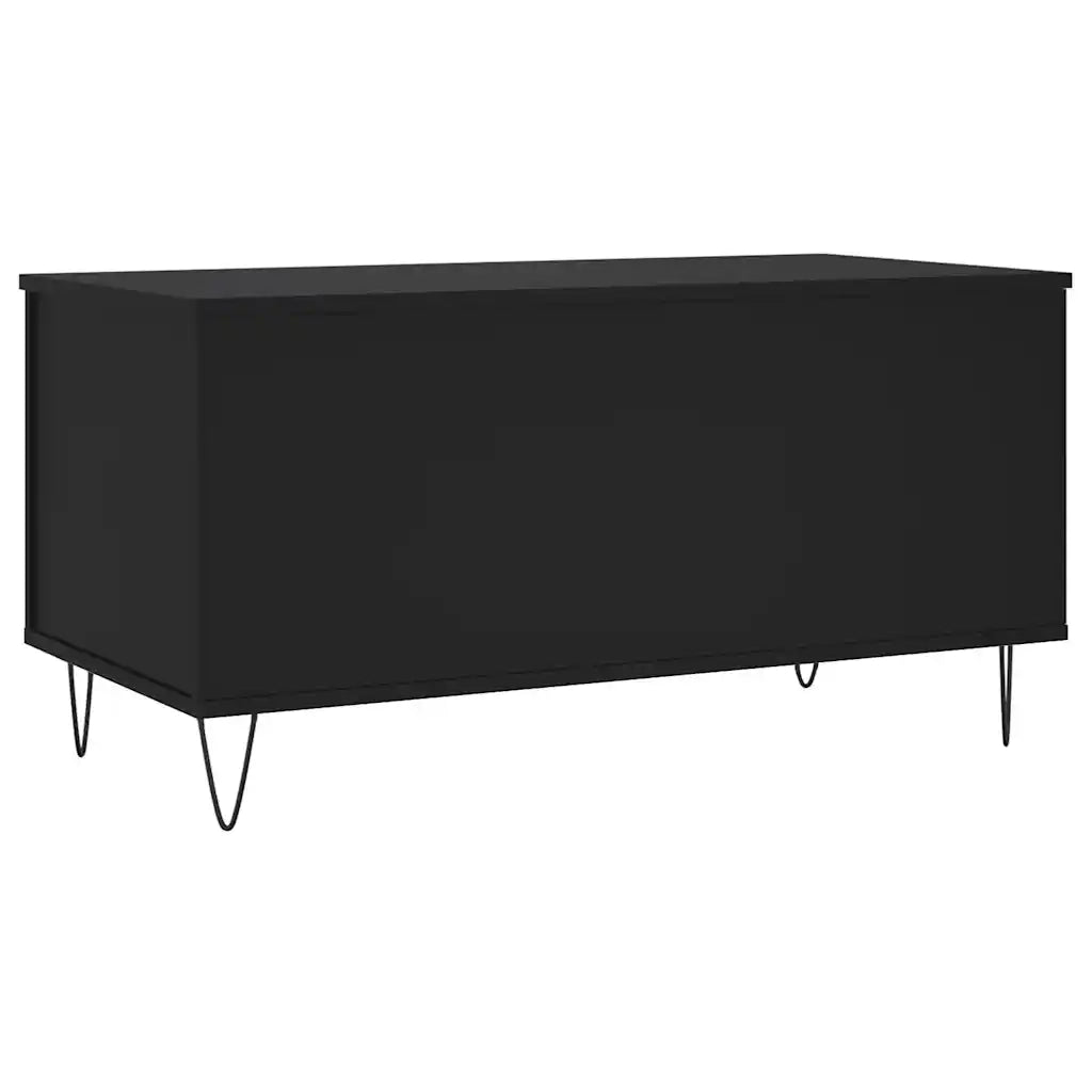 Tavolino da salotto | Tavolino da caff¨¨ | Tavolino da Soggiorno Nero 90x44,5x45 cm in Legno Multistrato