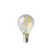 Lampadina LED Filamento Sfera E14 2W 2700K 240lm Ecolight