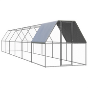 Gabbia per Polli da Esterno 2x12x2 m in Acciaio Zincato cod mxl 53278