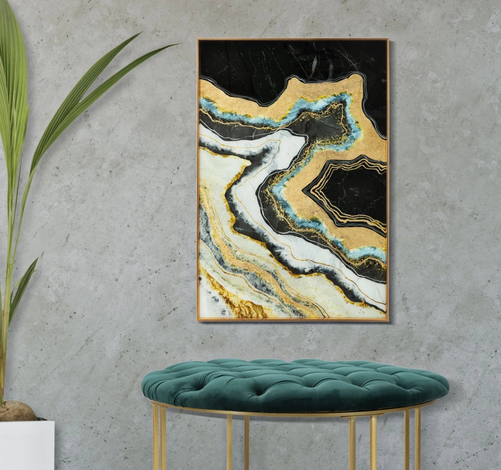 PANNELLO VETRO C/CORNICE  DARKY CM 60X3,5X90