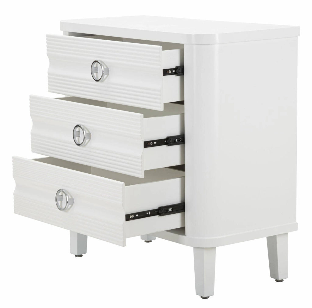 Cassettiera Tribeca, Settimino multiuso, Comò camera da letto, Mobile con cassetti, 81x40 h84 cm, Bianco