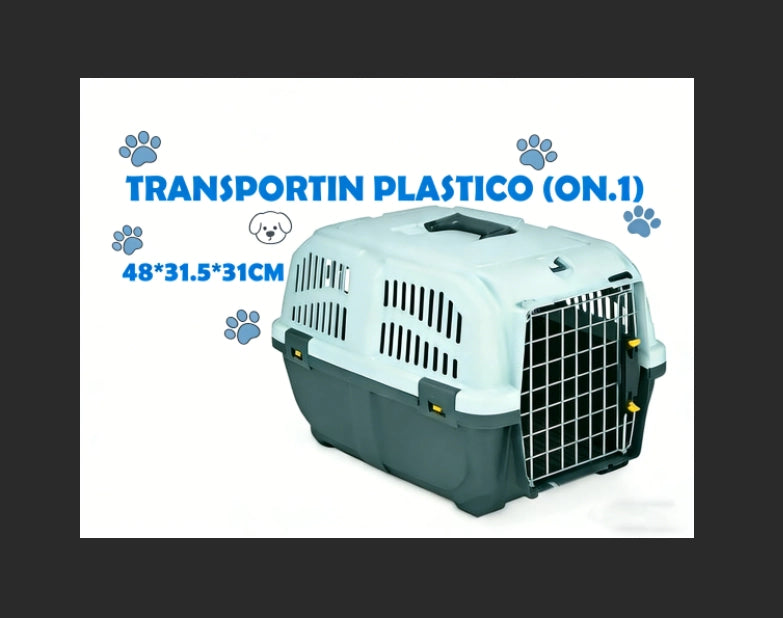Trasportino per Animali Domestici Rigido con Griglia Metallica ¨C Xylo ¨C Cani e Gatti