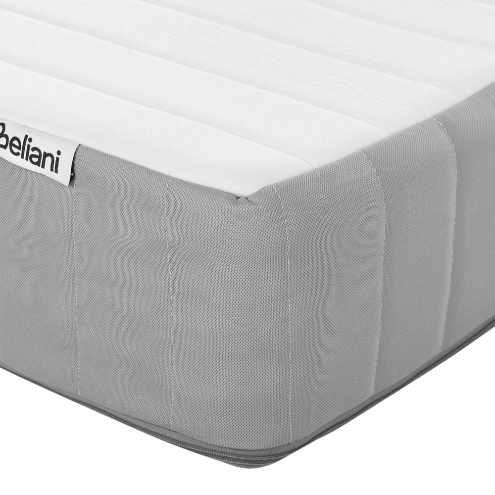 Materasso a molle insacchettate EU misura singola con maniglie imbottitura in memory foam rivestimento rimovibile 90 x 200 cm Rigido Design moderno trapuntato