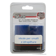 Set 2 Pezzi Ricambio Spugna Blu 6cm Superfici Lisce/cartongesso