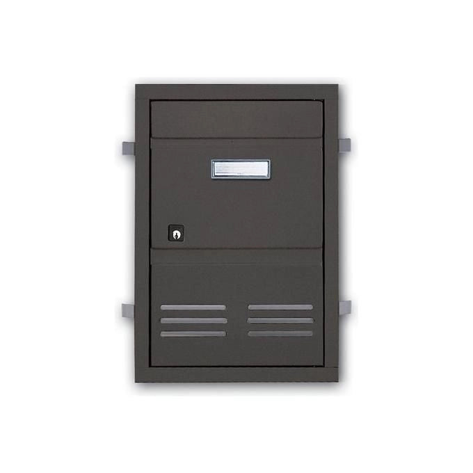 Alubox SC2GH Sportello da Incasso Alluminio Anodizzato per Esterno con Serratura 29x40 cm colore Ghisa