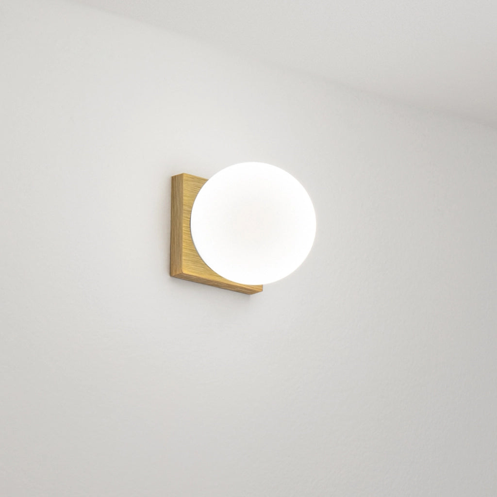 Plafoniera Moderna Dot Metallo Ottone Brunito Led 8W Ip40