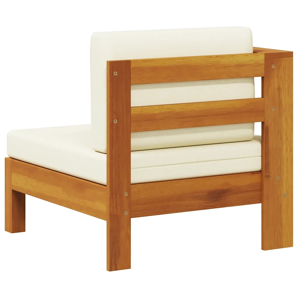 Divano Centrale con 1 Bracciolo Bianco Crema Massello d'Acacia cod mxl 76496
