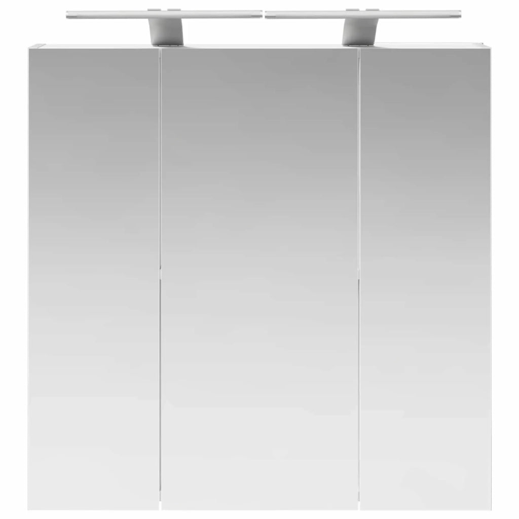 Mobiletto per specchio da bagno Bianco 70 x 14,5 x 70 cm