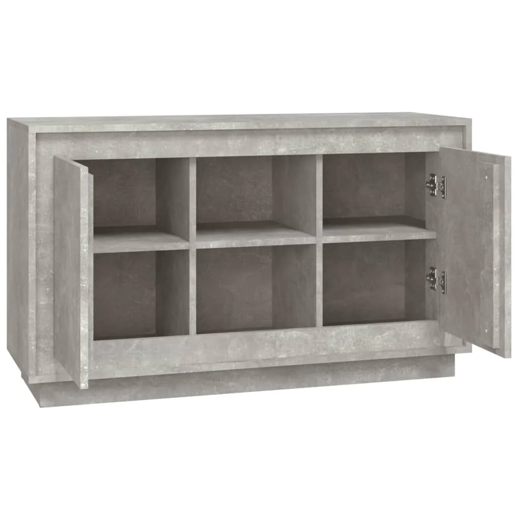 Buffet credenza cassettiera armadio mobile contenitore organizer per cucina soggiorno salotto 102 x 35 x 60 cm legno ingegnerizzato grigio 02_0031836