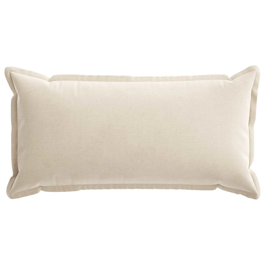 Federa 2 pz HOUTEN Crema 40 x 70 cm Tessuto Chenille 917866