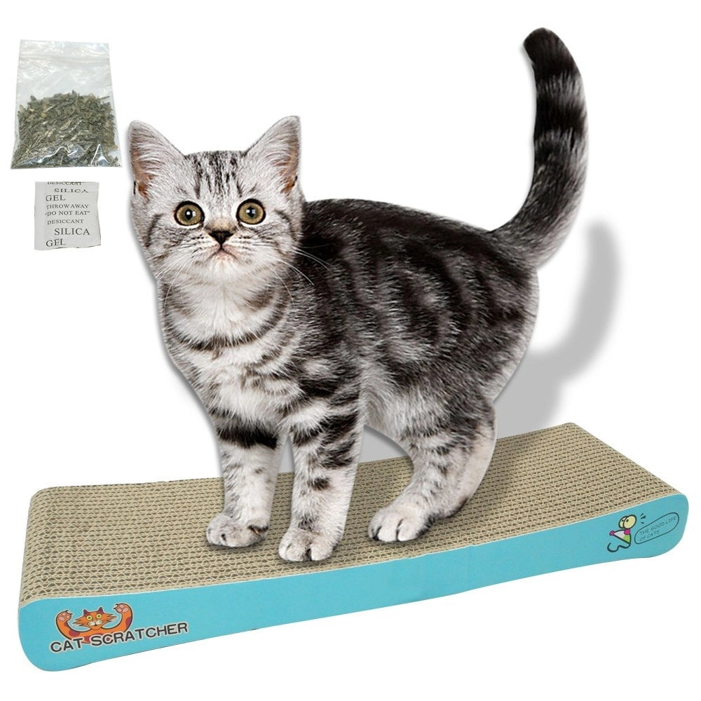 Trade Shop - Tiragraffi In Carta Cartone Gatta Per Unghie Gatto Gioco Tira Graffi 50 X 22 Cm -