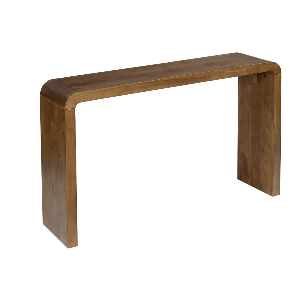 Consolle esotica in legno di acacia 120cm, noce