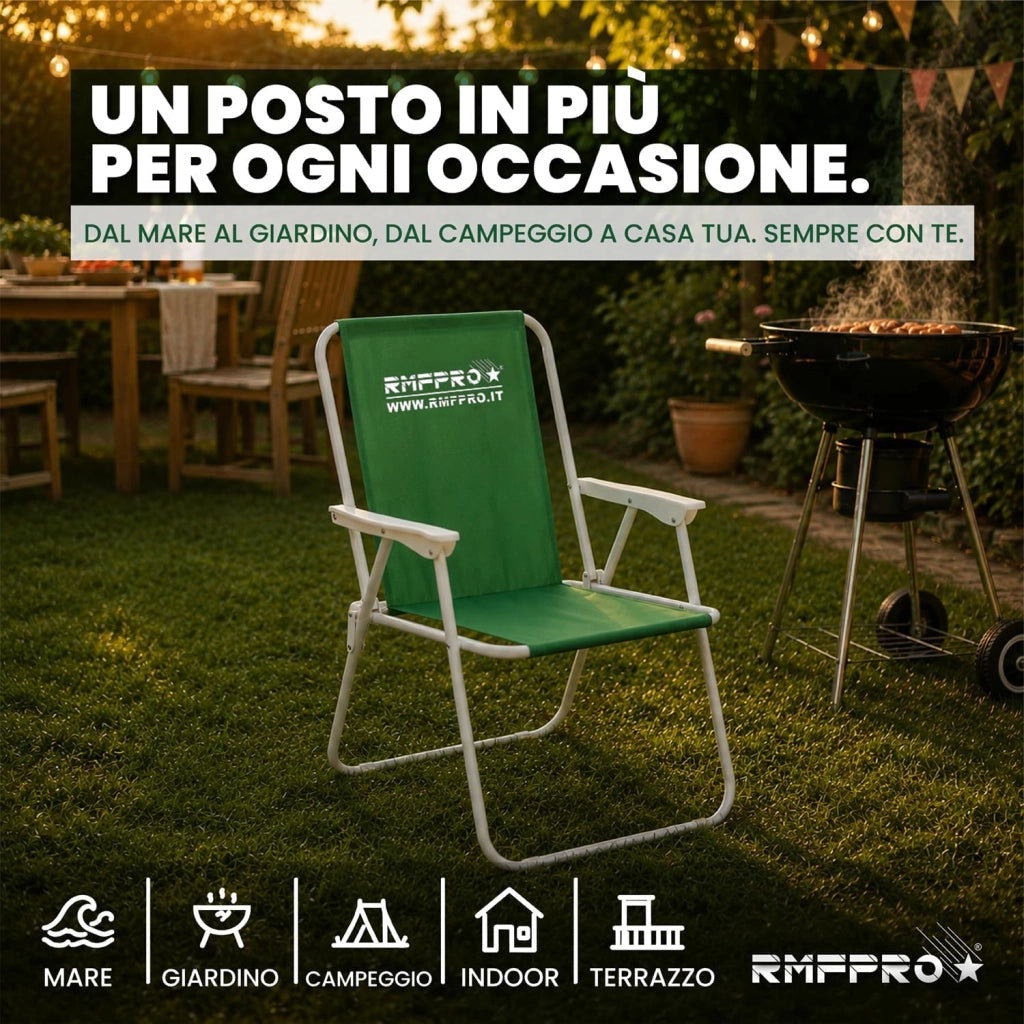 RMF PRO SEDIA PIEGHEVOLE DA SPIAGGIA VERDE