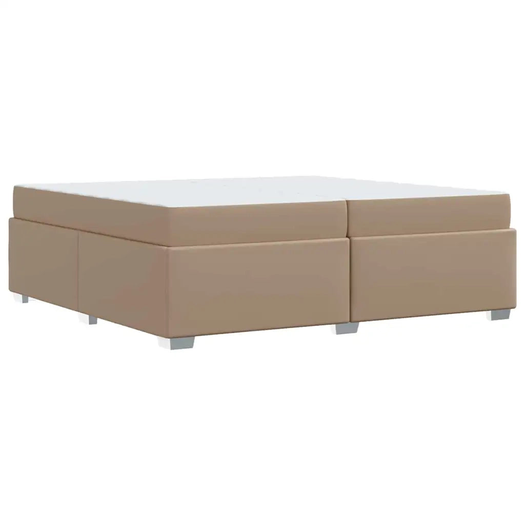 vidaXL Struttura del letto Cappuccino 200 x 200 cm Pelle sintetica