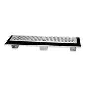 Canale canaletta pavimento lineare scarico doccia acciaio inox lucido canalina *** misure l785xh63>115 mm, confezione 1