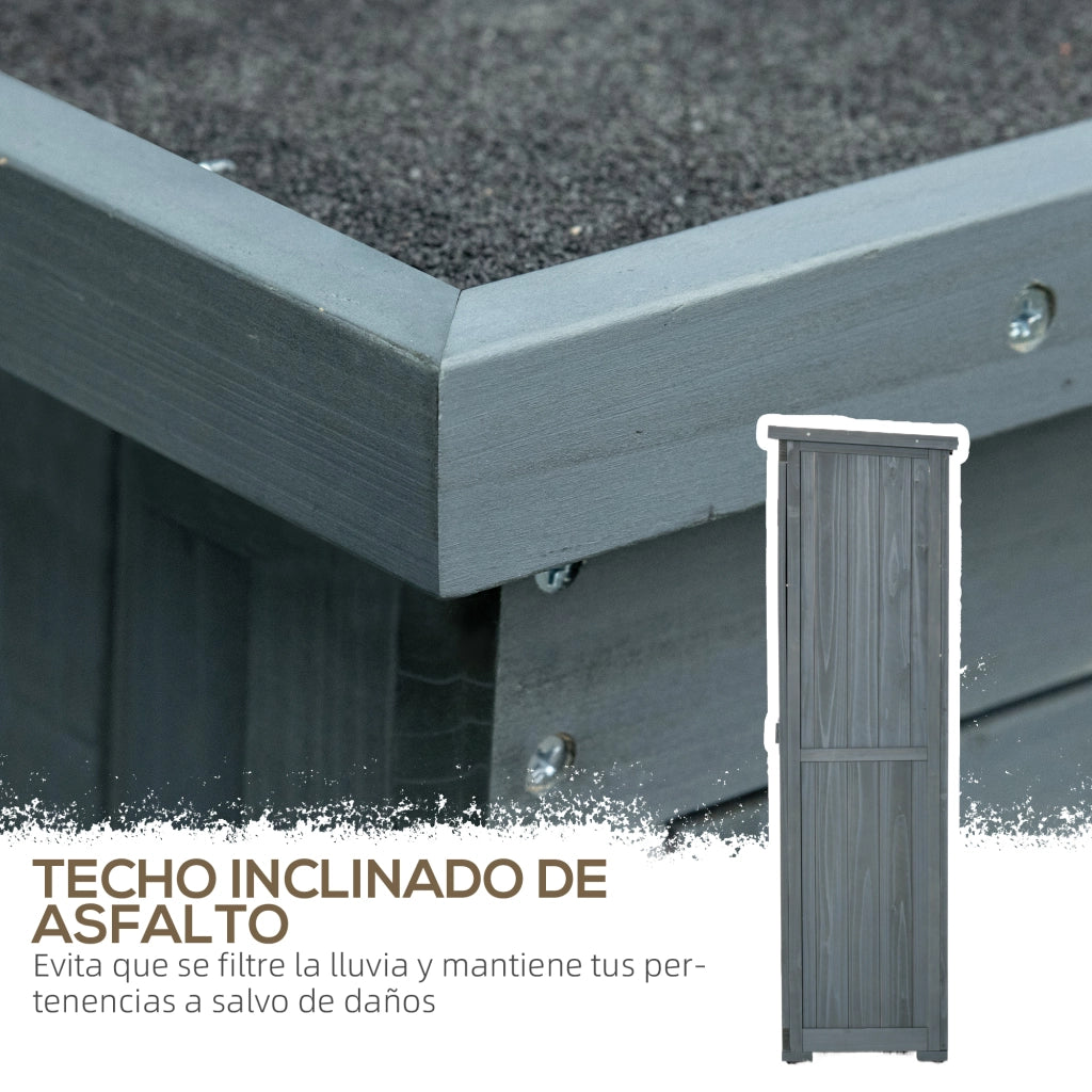Casetta in Legno ¨C zephmum ¨C 87x46.5x160 cm Grigio