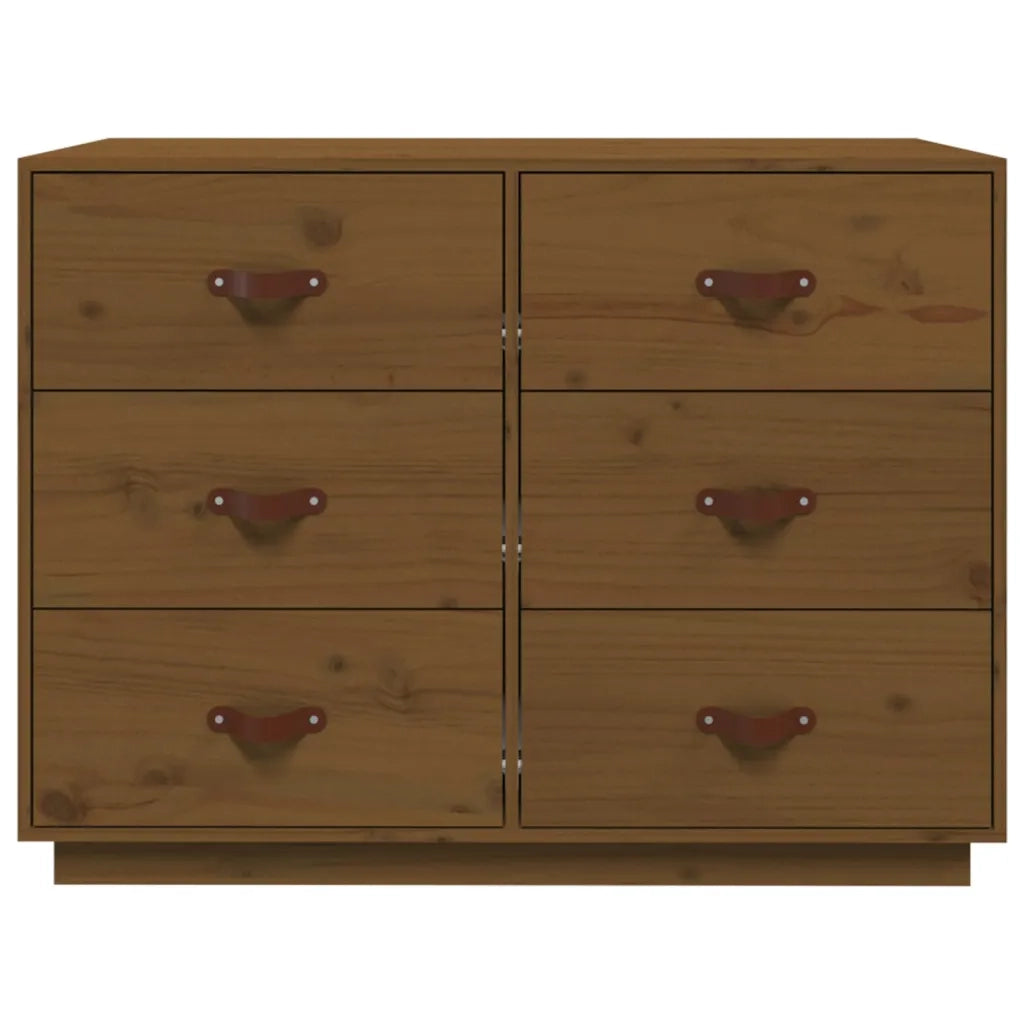 Credenza ambra 100x40x75 cm in Legno Massello di Pino 820145