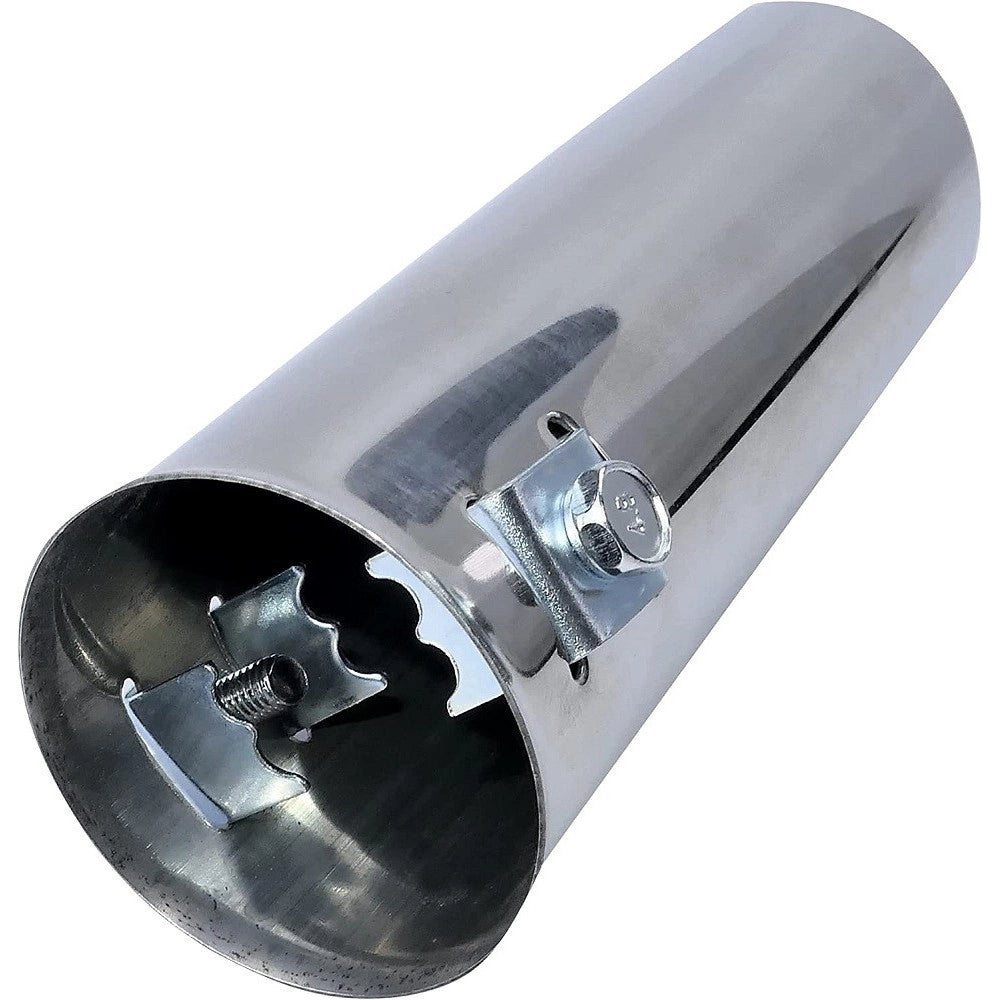 Trade Shop - Terminale Di Scarico Diametro 30-45mm Lunghezza 160mm Copertura Cromata Marmitta -