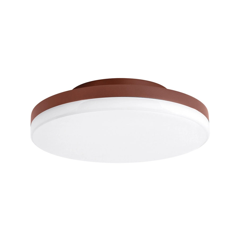 Plafoniera GPL362 Rotonda in Alluminio Marrone - 24W LED CCT Selezionabile 3000K/4000K IP65 - Gealuce per Esterni