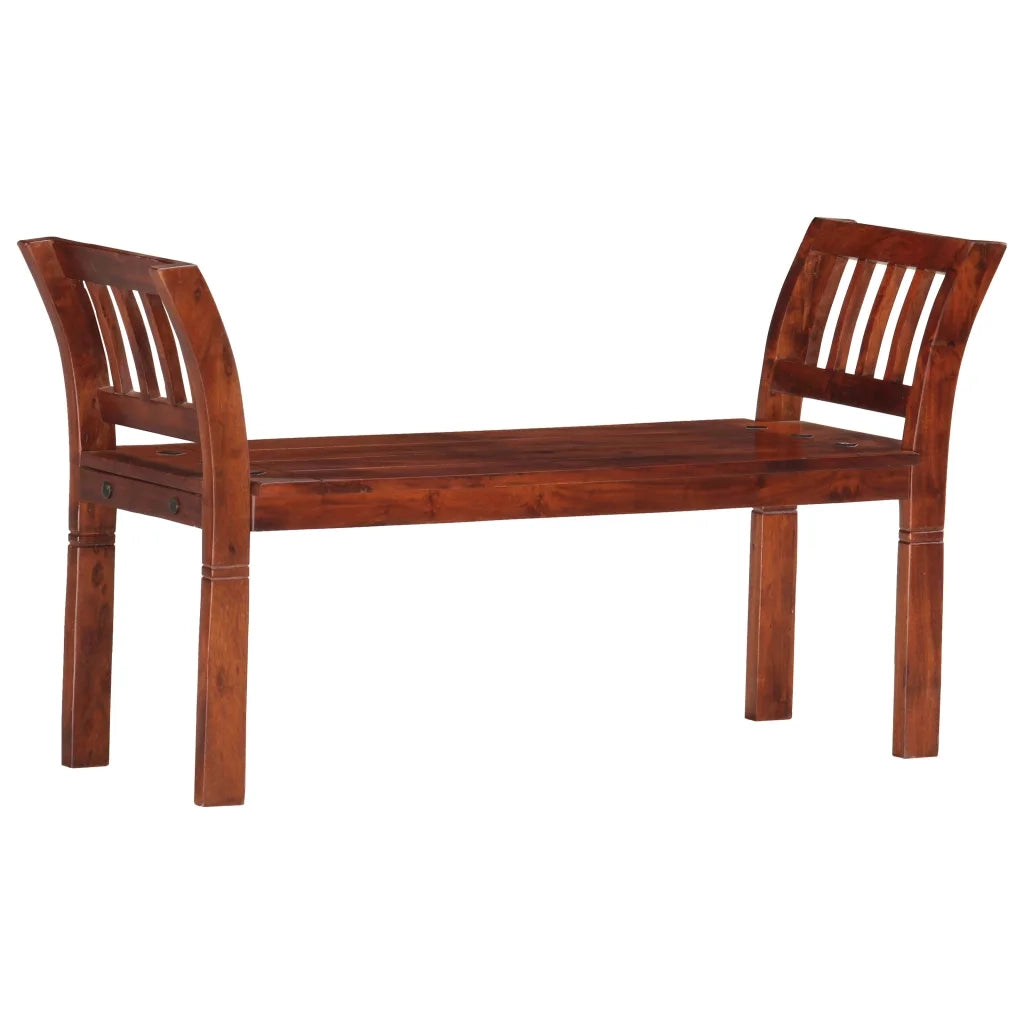 Panca 111 cm in Legno Massello di Acacia 286264