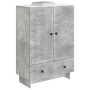 Credenza | Madia | Buffet da pranzo | Armadio da pranzo Grigio Cemento 66 x 34,5 x 95 cm Legno ingegnerizzato