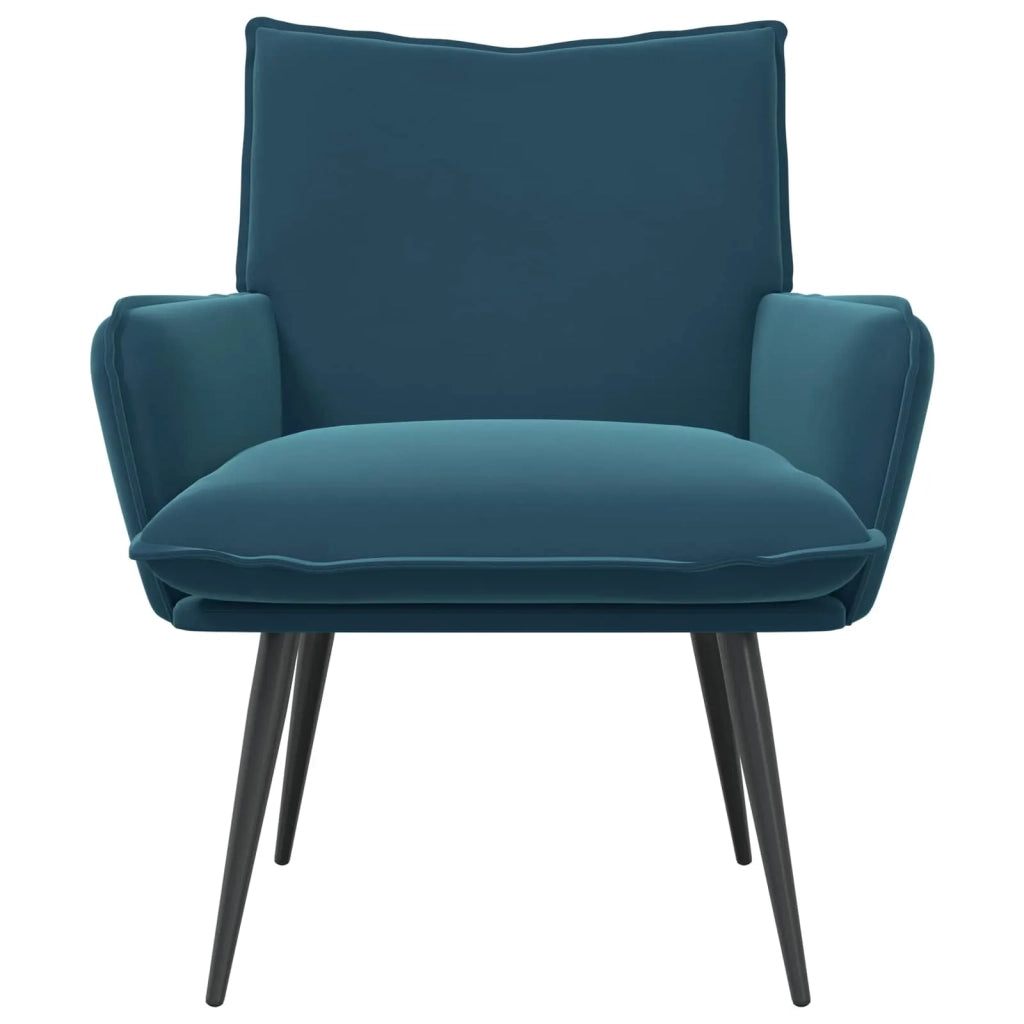 Poltrona Blu Velluto 42047732