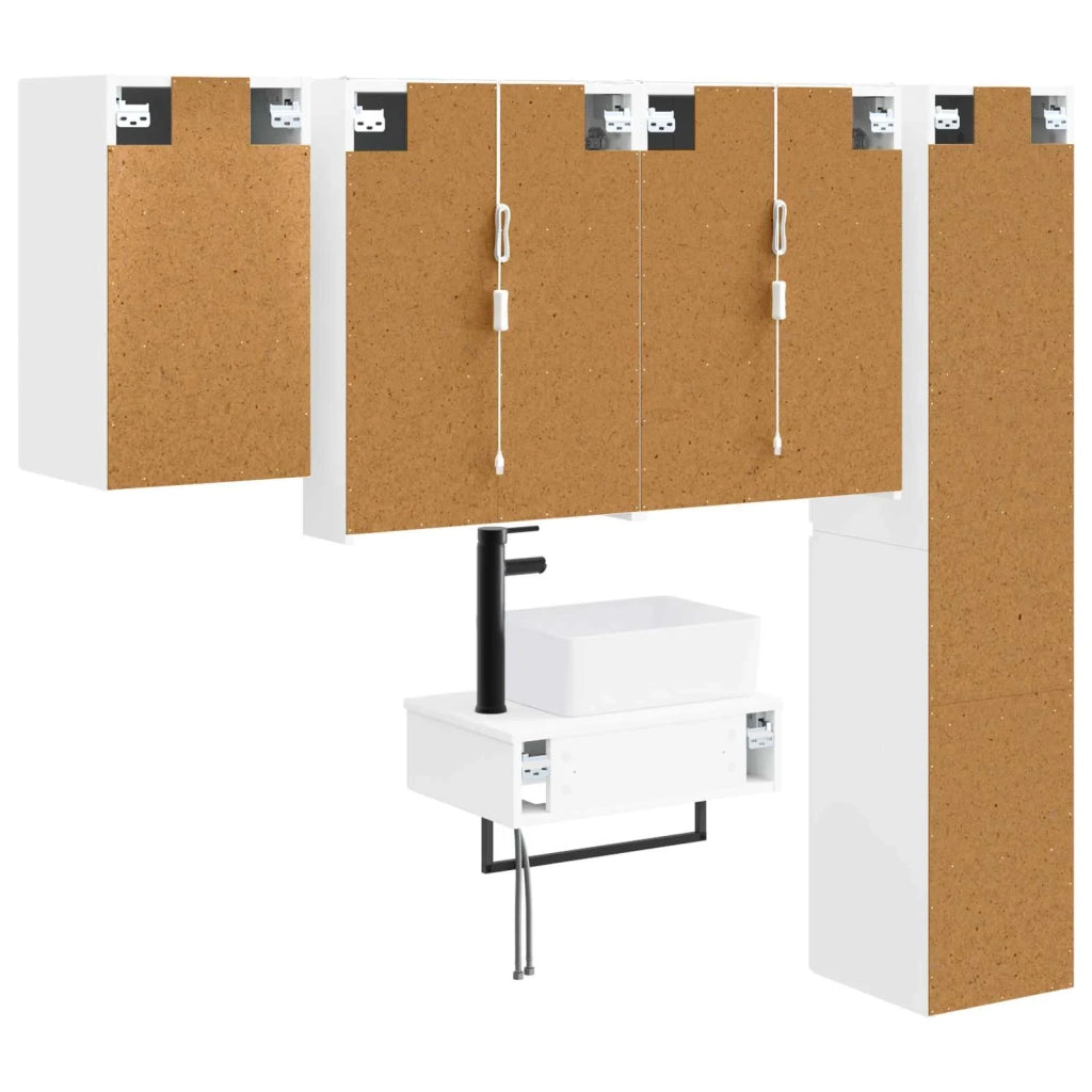 Set di mobili per il bagno 5 pcs Bianco 3407279