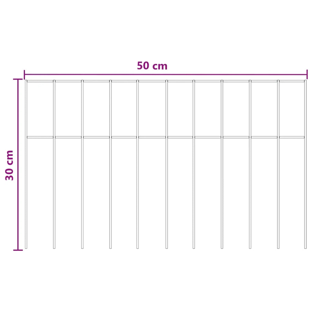 Pannello di Recinzione da Giardino 48 pcs Acciaio zincato 42042939