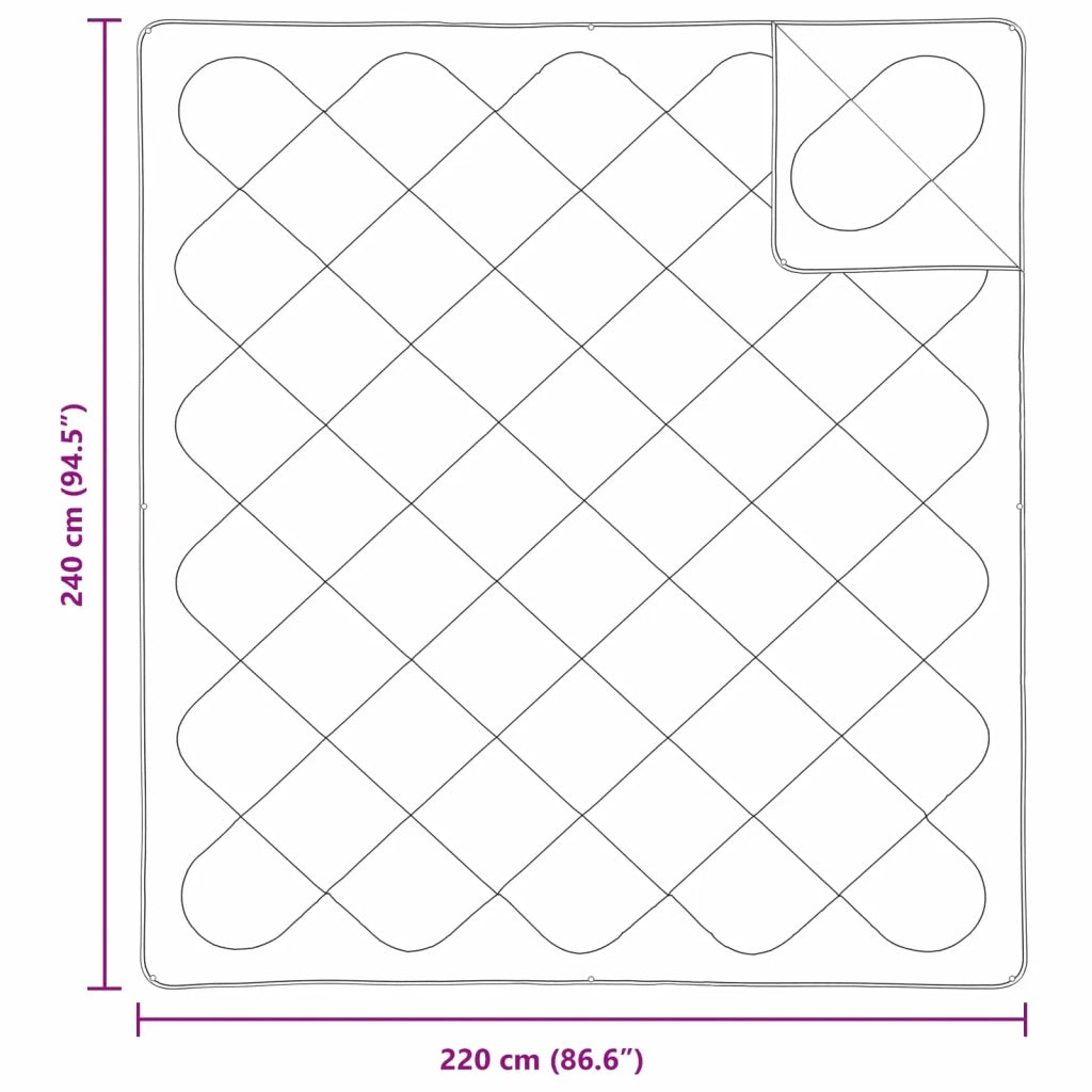 Piumone | Duvet con cuscino 3 pz Bianco Microfibra